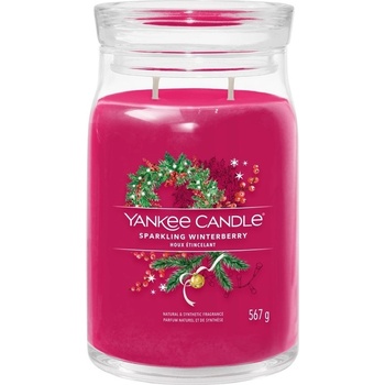 Sparkling Winterberry Signature Candle ( jiskrné zimní bobule ) - Vonná svíčka